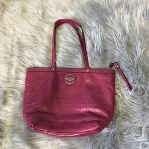 Original Coach pink tote bag
